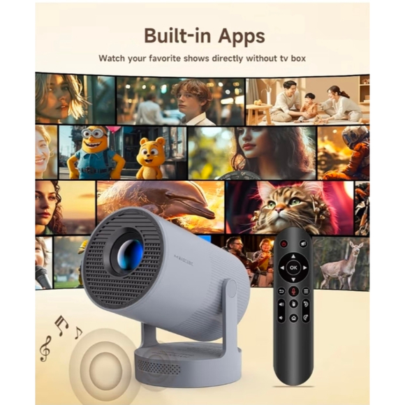 Mini Projector 4K Support, Smart Projector - Picture 4 of 9